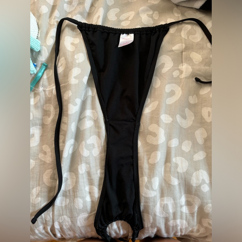 Black String Bathing suit bottoms